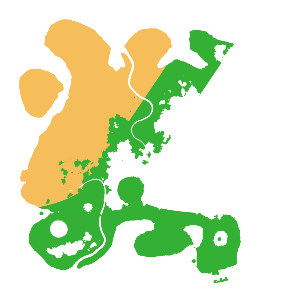 Biome Rust Map: Procedural Map, Size: 3000, Seed: 2050011136