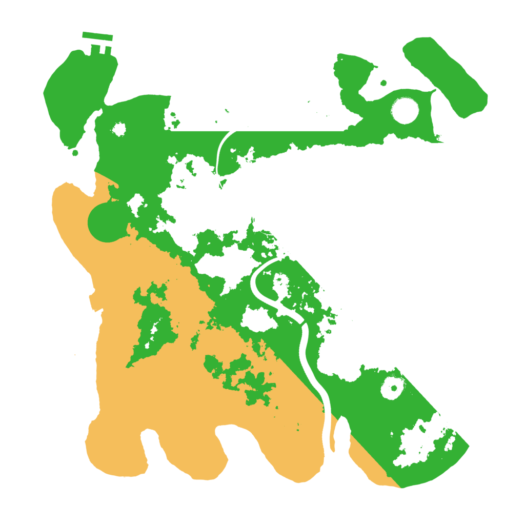 Biome Rust Map: Procedural Map, Size: 3500, Seed: 1696706993