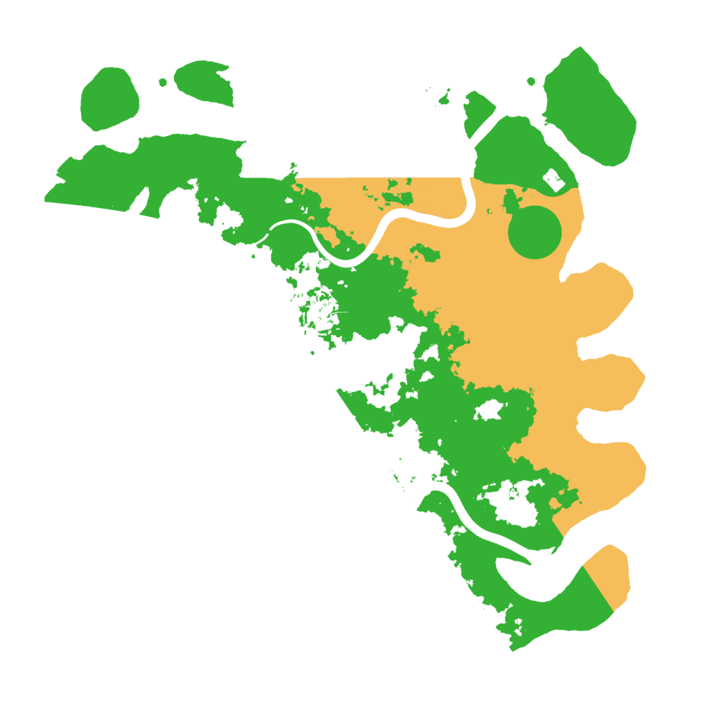 Biome Rust Map: Procedural Map, Size: 3500, Seed: 970992552