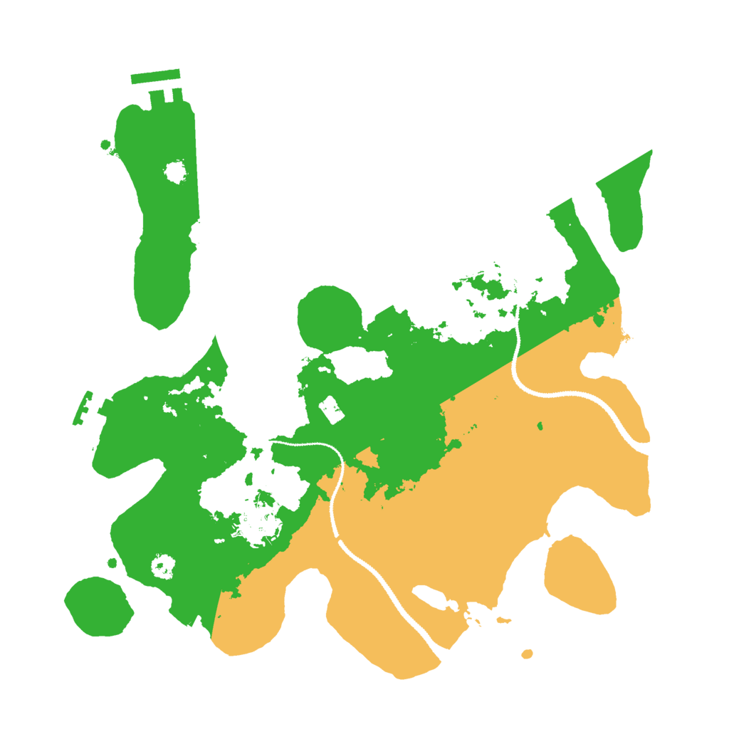 Biome Rust Map: Procedural Map, Size: 3000, Seed: 21908