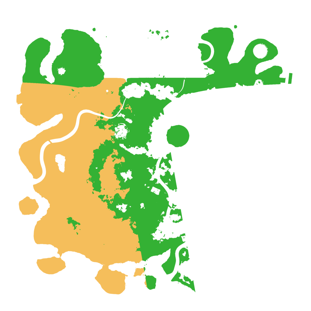Biome Rust Map: Procedural Map, Size: 3800, Seed: 25333