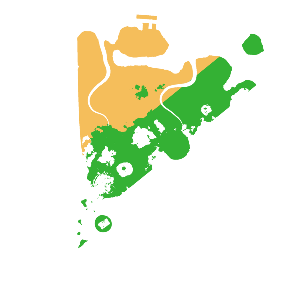Biome Rust Map: Procedural Map, Size: 3000, Seed: 132233093