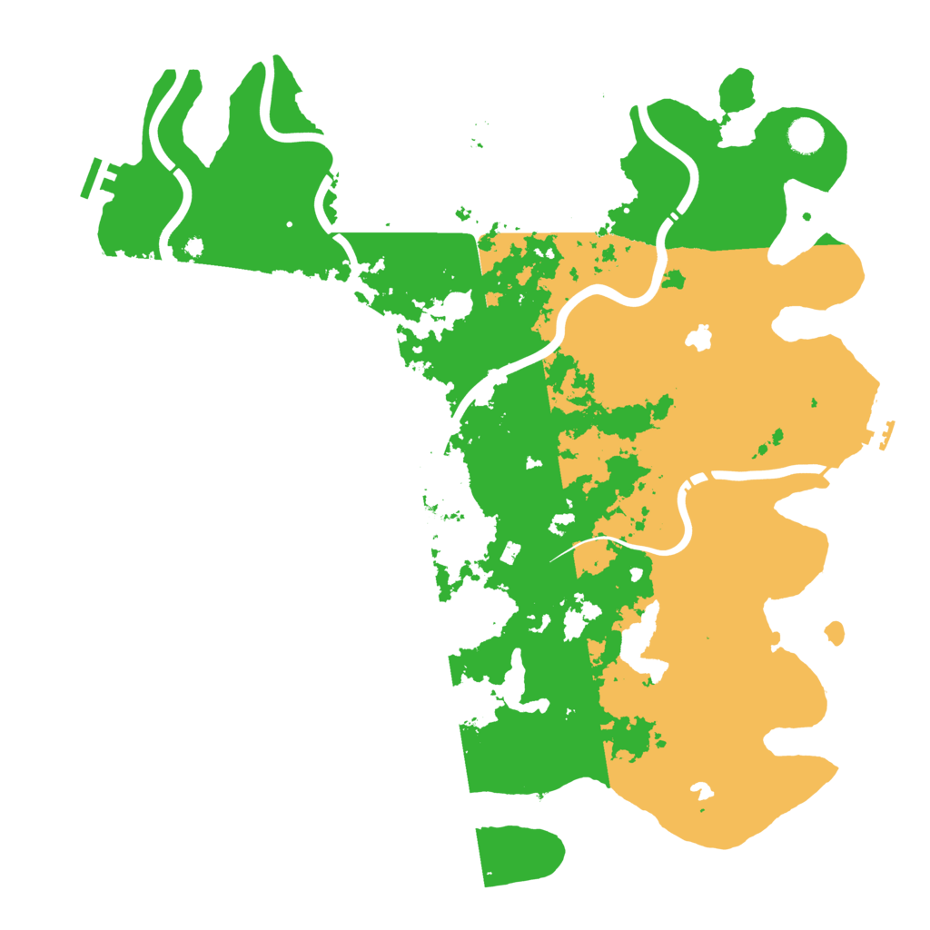 Biome Rust Map: Procedural Map, Size: 4500, Seed: 519901201