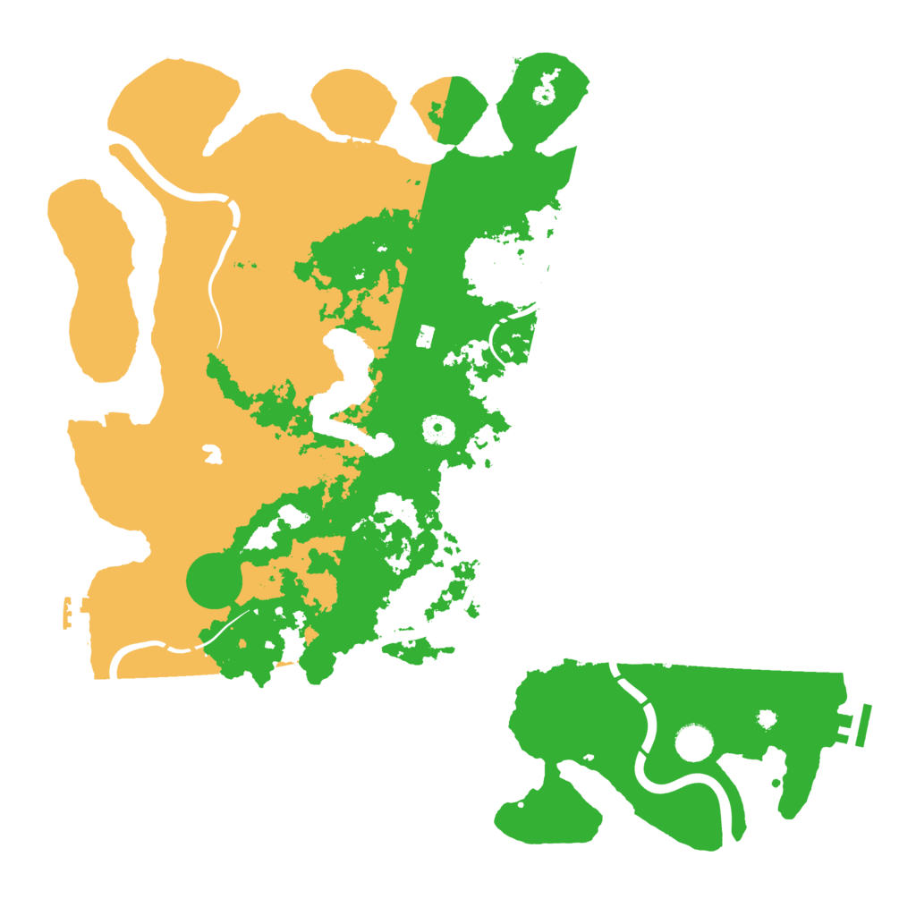 Biome Rust Map: Procedural Map, Size: 4300, Seed: 2078939661