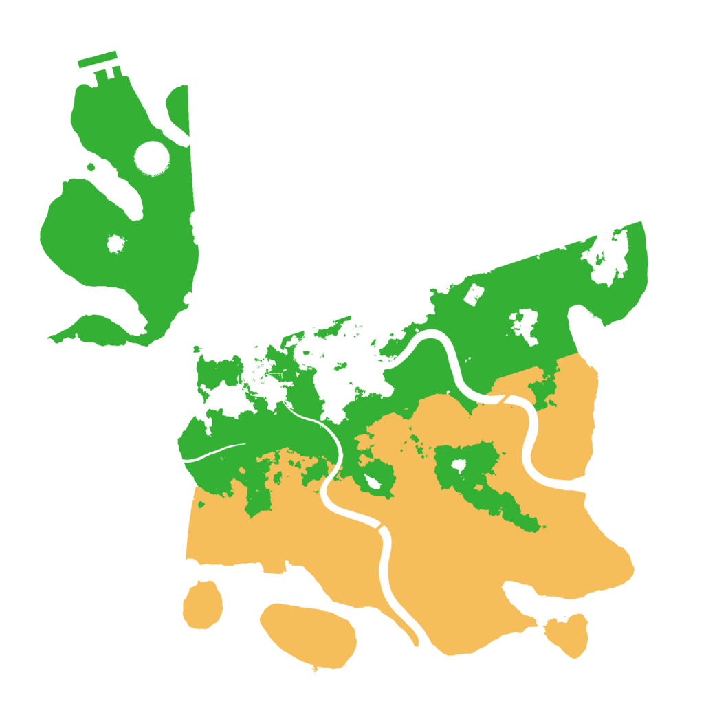 Biome Rust Map: Procedural Map, Size: 3600, Seed: 1699596321