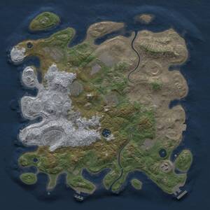 Thumbnail Rust Map: Procedural Map, Size: 3750, Seed: 171829484, 16 Monuments