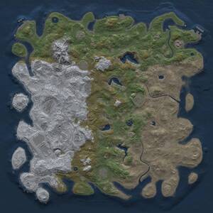 Thumbnail Rust Map: Procedural Map, Size: 5000, Seed: 41777954, 17 Monuments