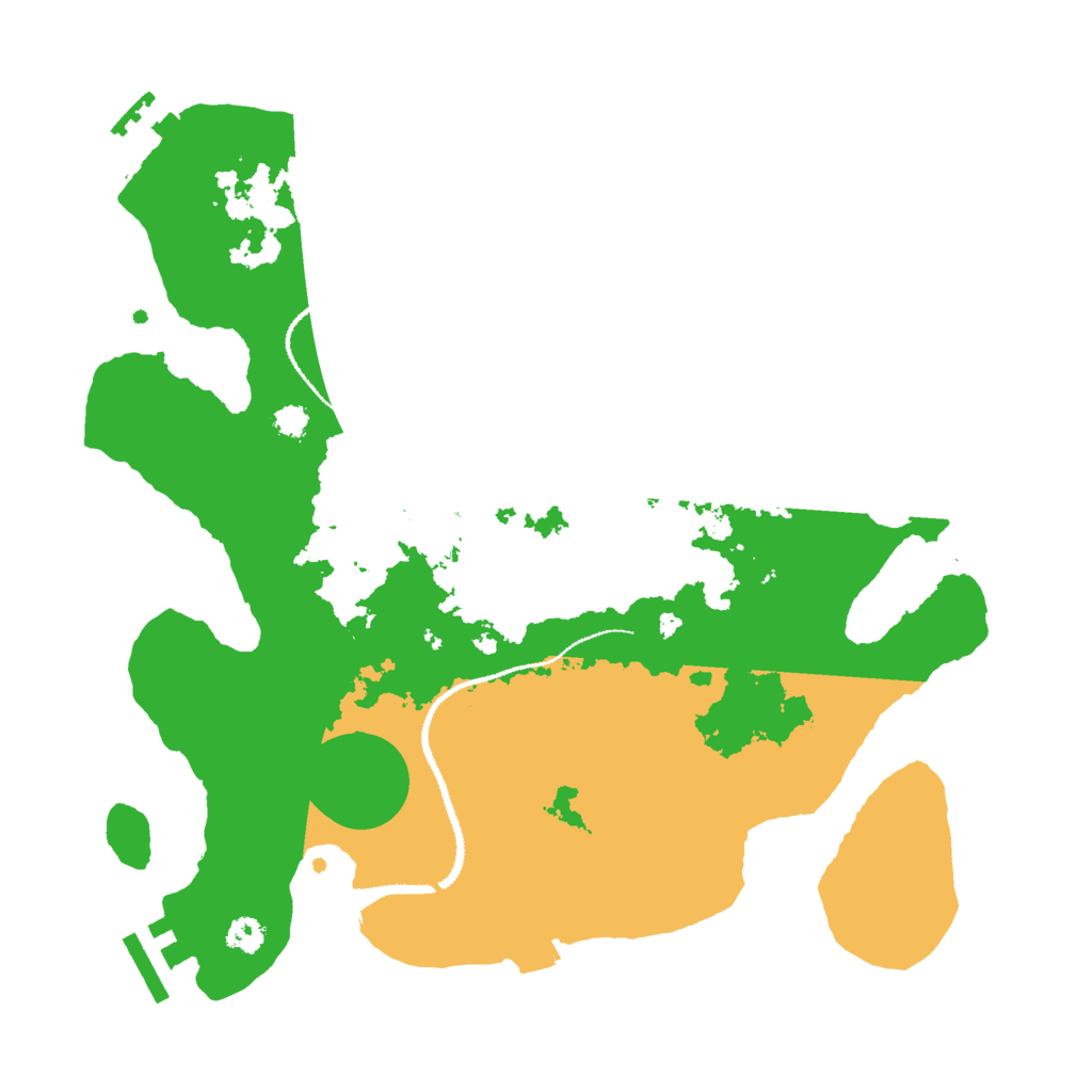 Biome Rust Map: Procedural Map, Size: 3000, Seed: 6713892