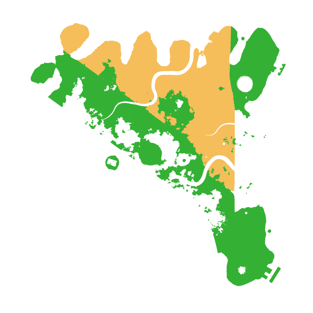 Biome Rust Map: Procedural Map, Size: 3650, Seed: 995295549