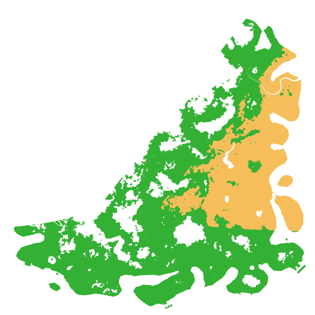 Biome Rust Map: Procedural Map, Size: 6000, Seed: 1434967506