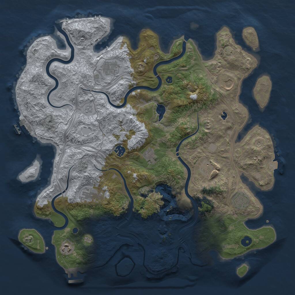 Rust Map: Procedural Map, Size: 4250, Seed: 934779286, 15 Monuments