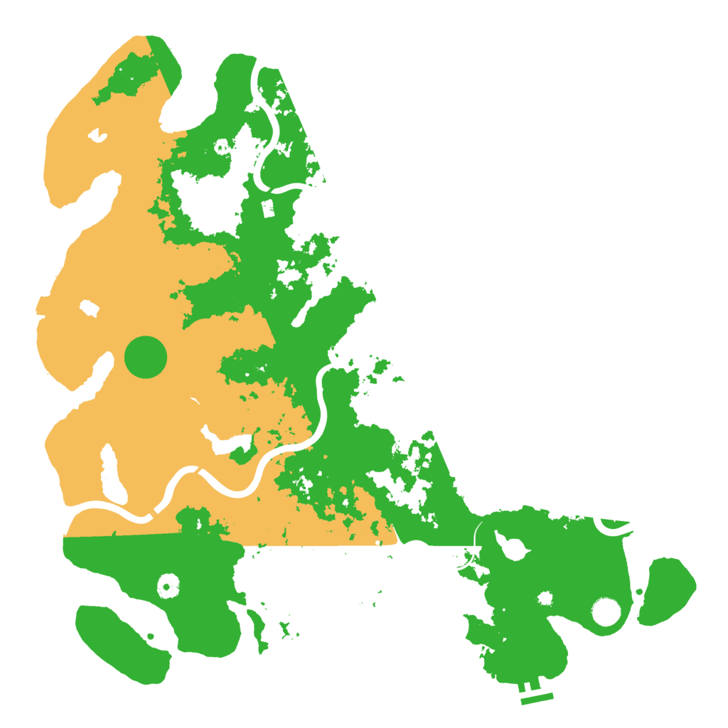 Biome Rust Map: Procedural Map, Size: 4500, Seed: 285695649