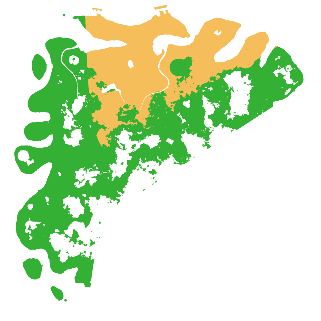 Biome Rust Map: Procedural Map, Size: 5000, Seed: 19484