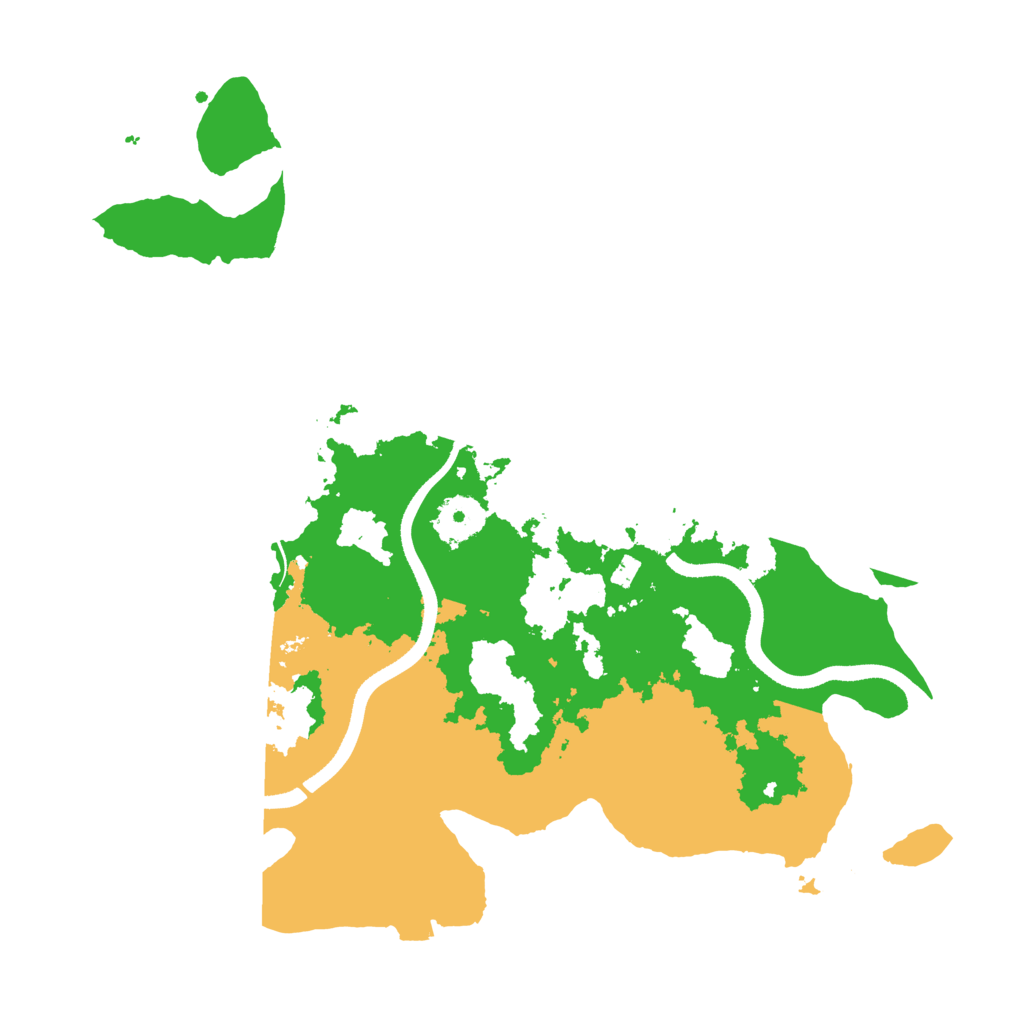 Biome Rust Map: Procedural Map, Size: 3500, Seed: 234551
