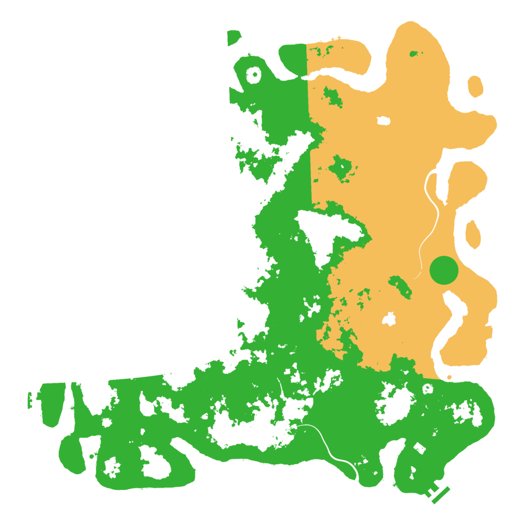 Biome Rust Map: Procedural Map, Size: 4800, Seed: 1198569954