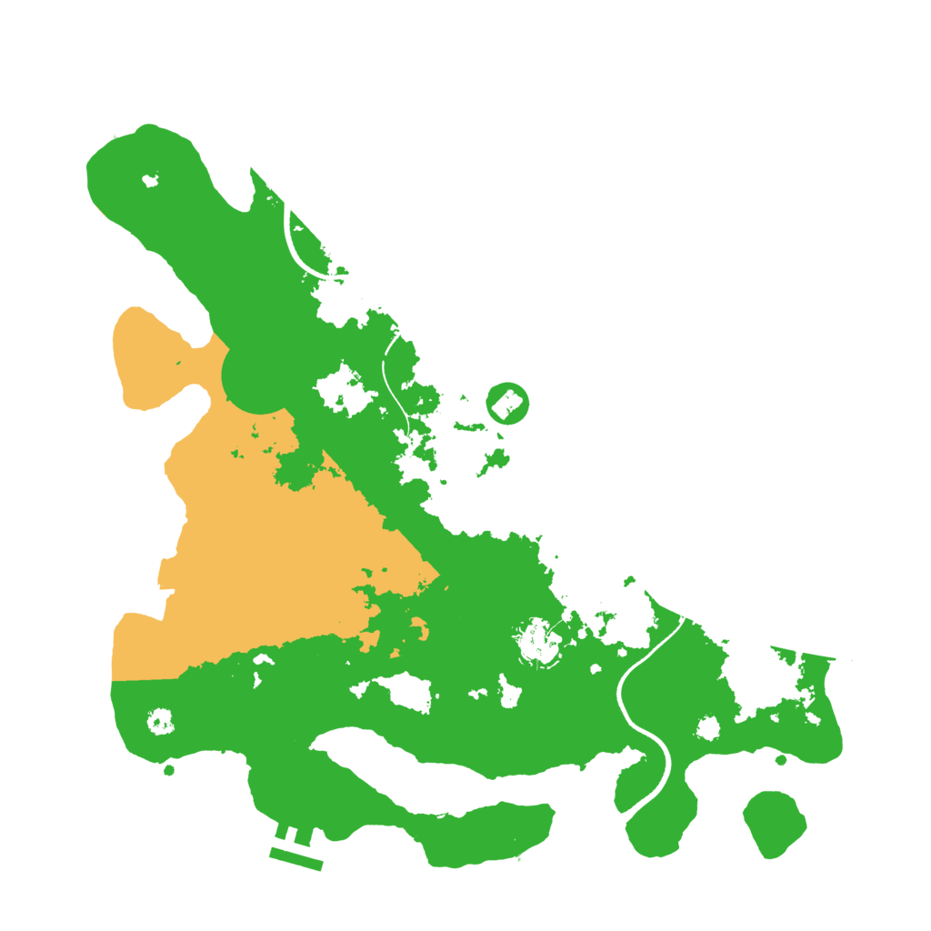 Biome Rust Map: Procedural Map, Size: 3500, Seed: 156971