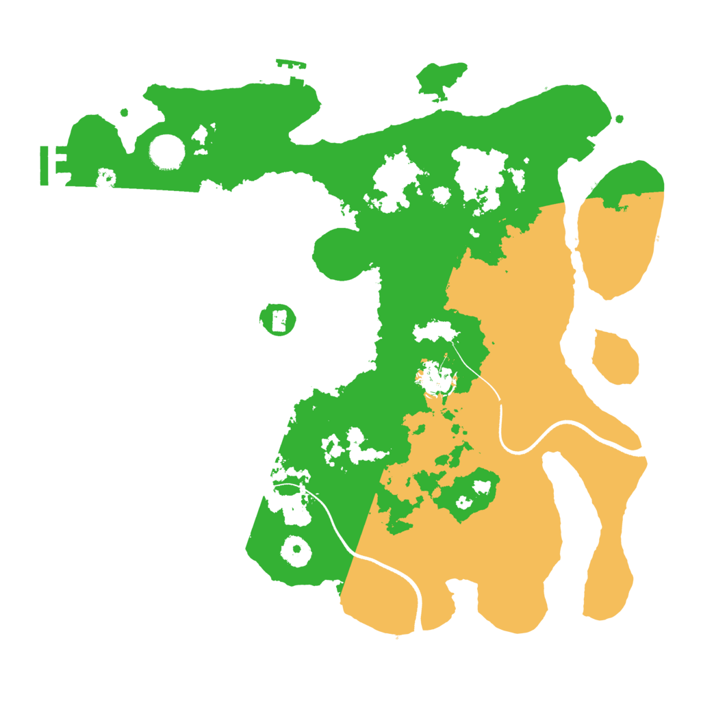 Biome Rust Map: Procedural Map, Size: 3500, Seed: 710672652