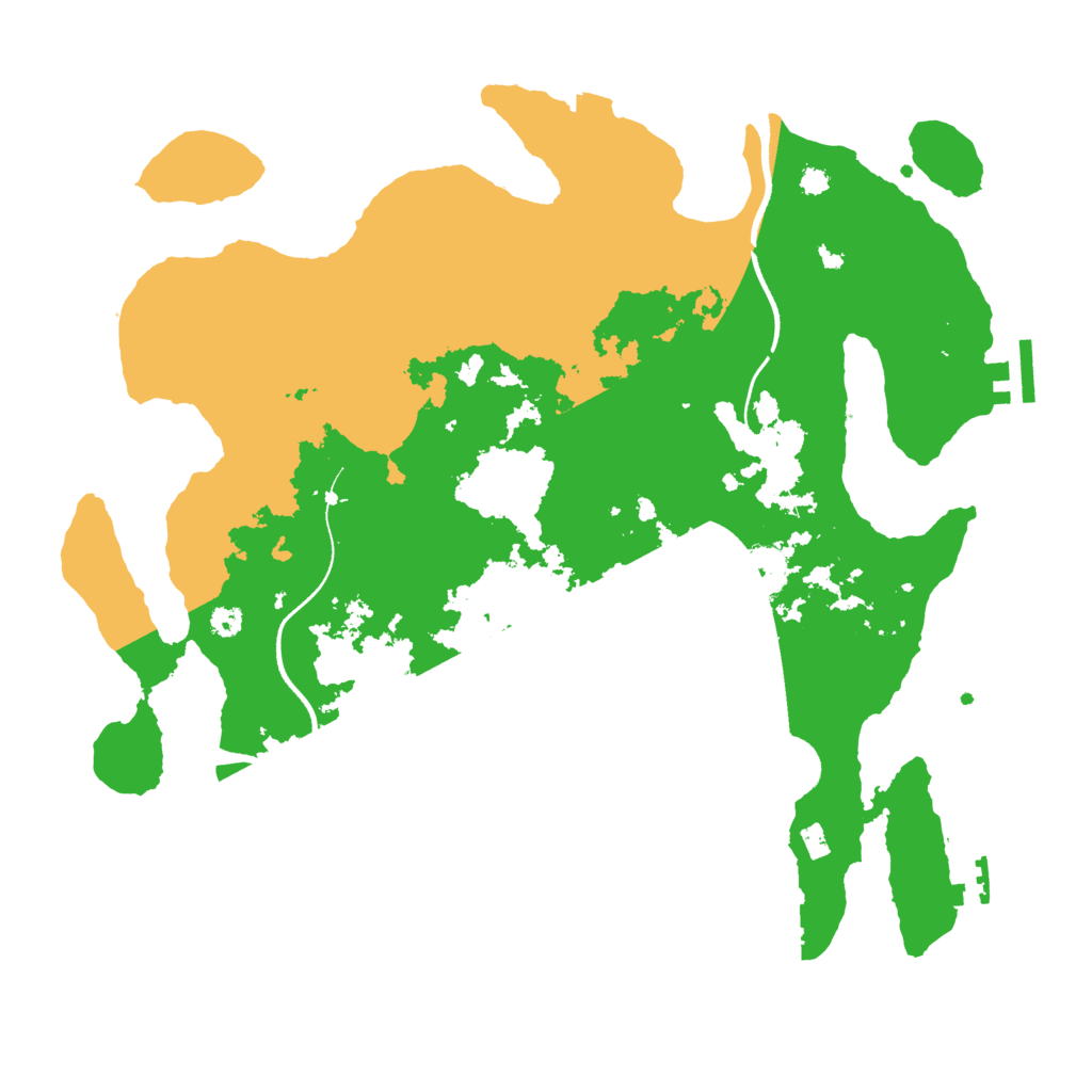 Biome Rust Map: Procedural Map, Size: 3500, Seed: 854427013