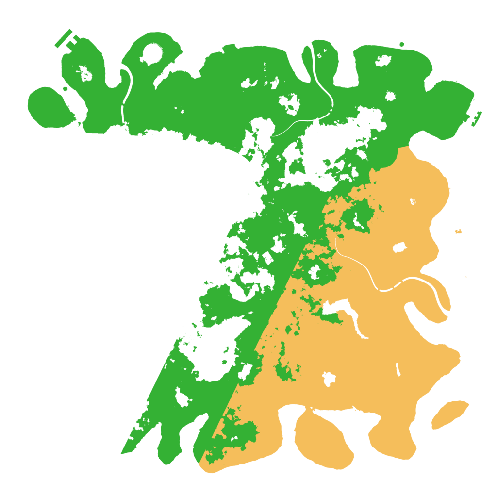 Biome Rust Map: Procedural Map, Size: 4500, Seed: 1999215925