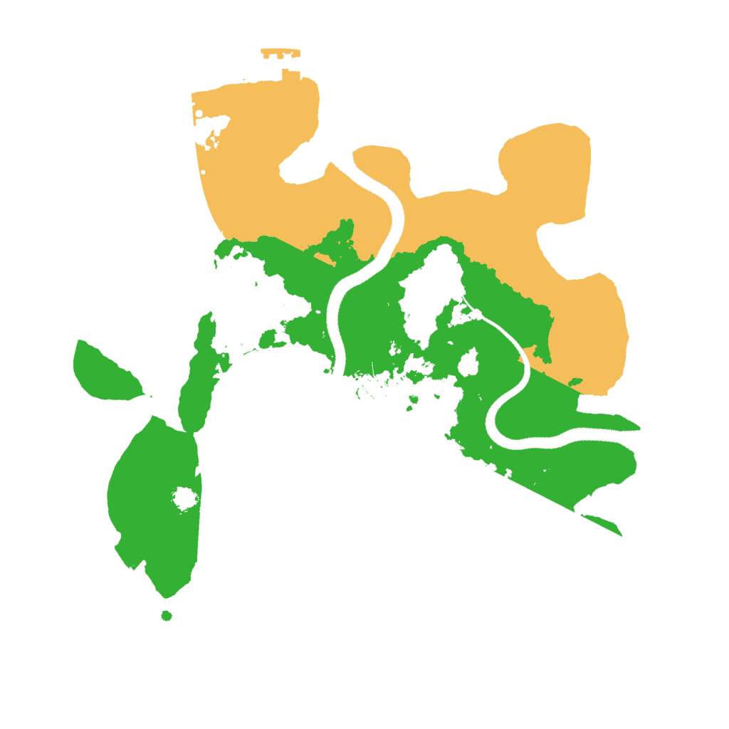 Biome Rust Map: Procedural Map, Size: 2800, Seed: 9999888