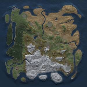 Thumbnail Rust Map: Procedural Map, Size: 4250, Seed: 1178554783, 18 Monuments