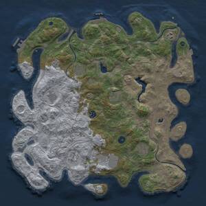 Thumbnail Rust Map: Procedural Map, Size: 4250, Seed: 1313852391, 15 Monuments