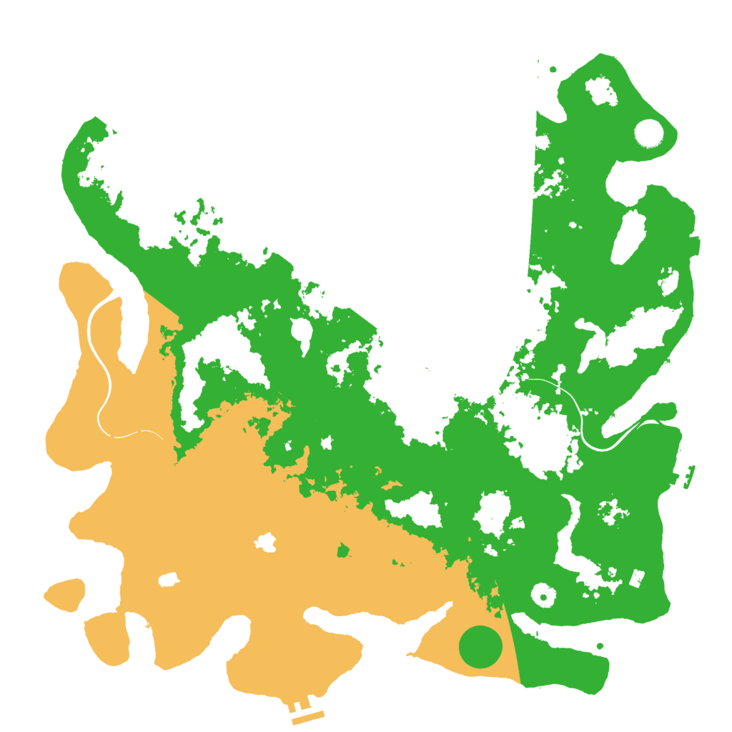 Biome Rust Map: Procedural Map, Size: 4500, Seed: 1543320969
