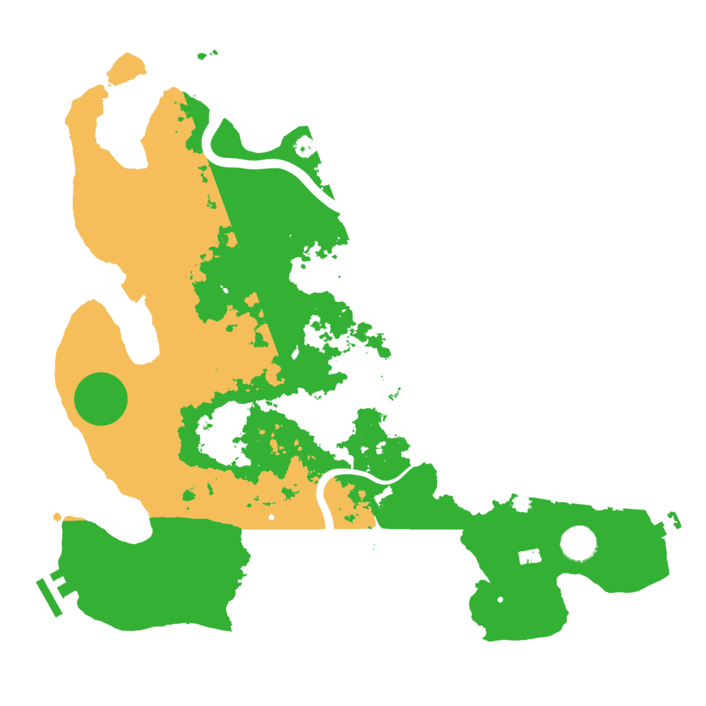 Biome Rust Map: Procedural Map, Size: 3500, Seed: 1709652084