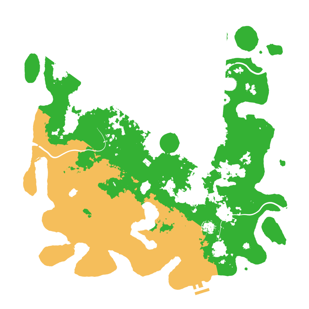 Biome Rust Map: Procedural Map, Size: 4200, Seed: 3072025