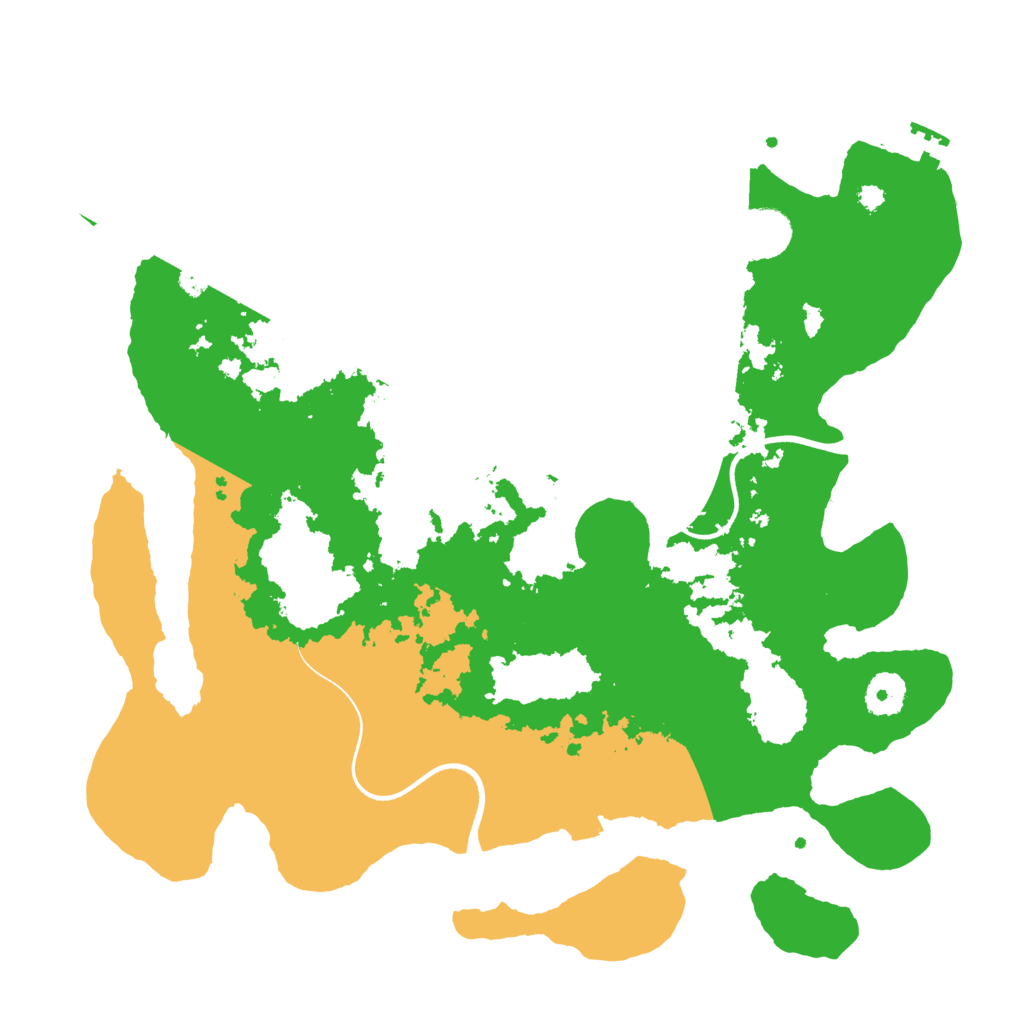 Biome Rust Map: Procedural Map, Size: 3650, Seed: 10002544