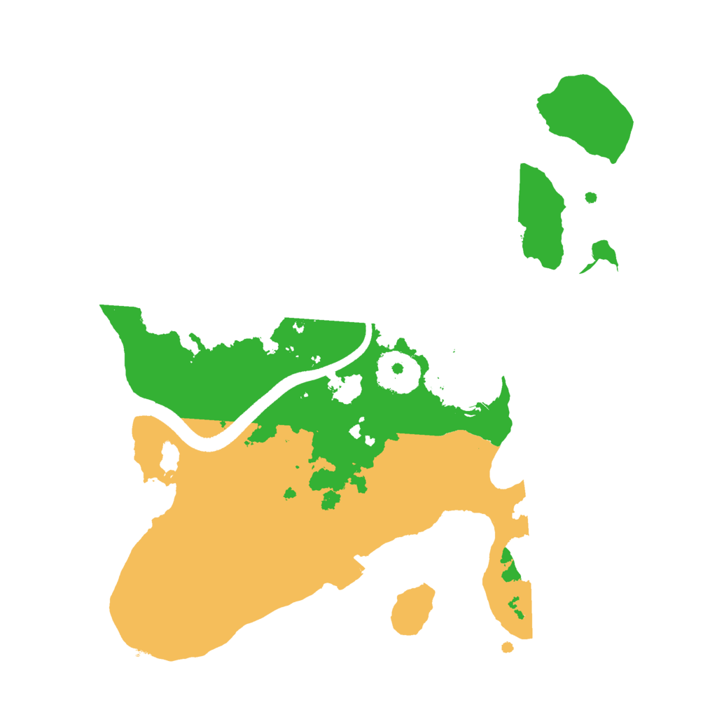 Biome Rust Map: Procedural Map, Size: 2500, Seed: 1253741156