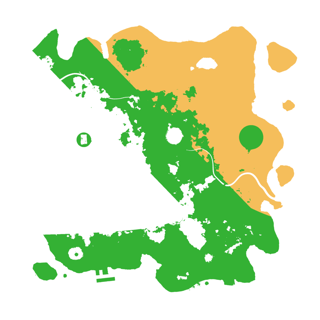 Biome Rust Map: Procedural Map, Size: 3500, Seed: 20250306