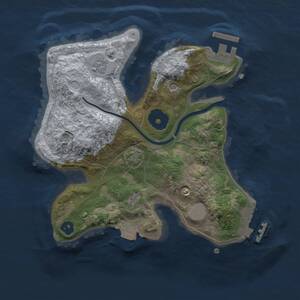 Thumbnail Rust Map: Procedural Map, Size: 2250, Seed: 1227710974, 6 Monuments