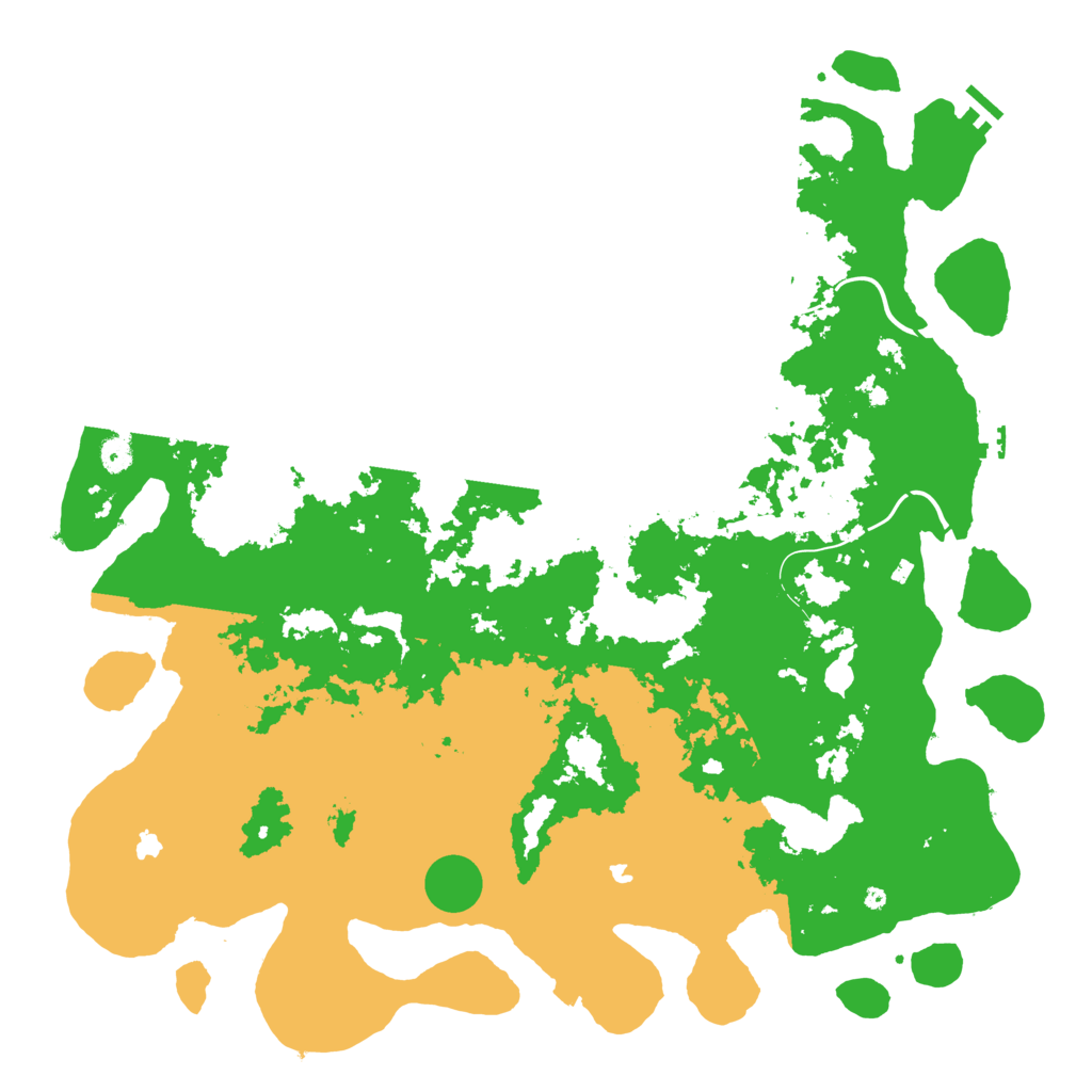 Biome Rust Map: Procedural Map, Size: 5000, Seed: 287614