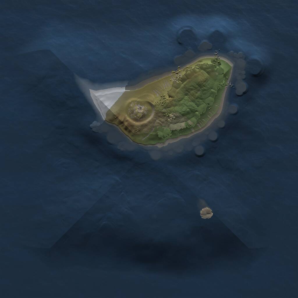 Rust Map: Procedural Map, Size: 1000, Seed: 495021026, 1 Monuments