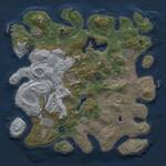 Thumbnail Rust Map: Procedural Map, Size: 4000, Seed: 1148644801, 14 Monuments