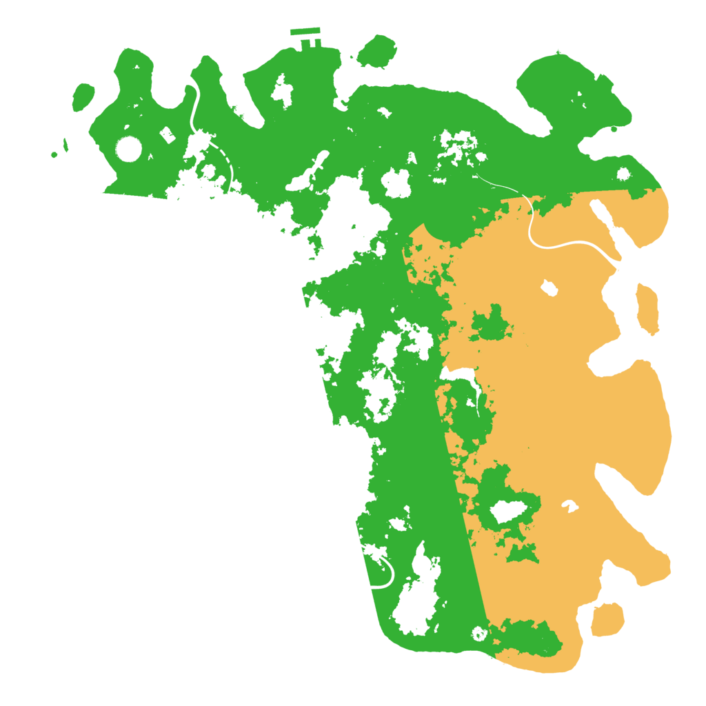 Biome Rust Map: Procedural Map, Size: 4800, Seed: 1402145675