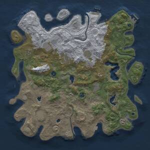 Thumbnail Rust Map: Procedural Map, Size: 4500, Seed: 882410409, 16 Monuments