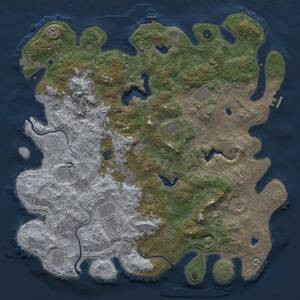 Thumbnail Rust Map: Procedural Map, Size: 5000, Seed: 3062025, 17 Monuments