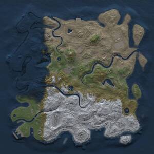 Thumbnail Rust Map: Procedural Map, Size: 4250, Seed: 1579570284, 14 Monuments