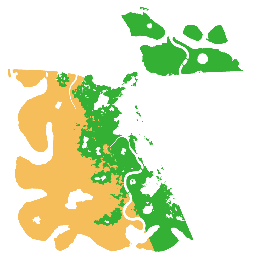 Biome Rust Map: Procedural Map, Size: 4500, Seed: 93591