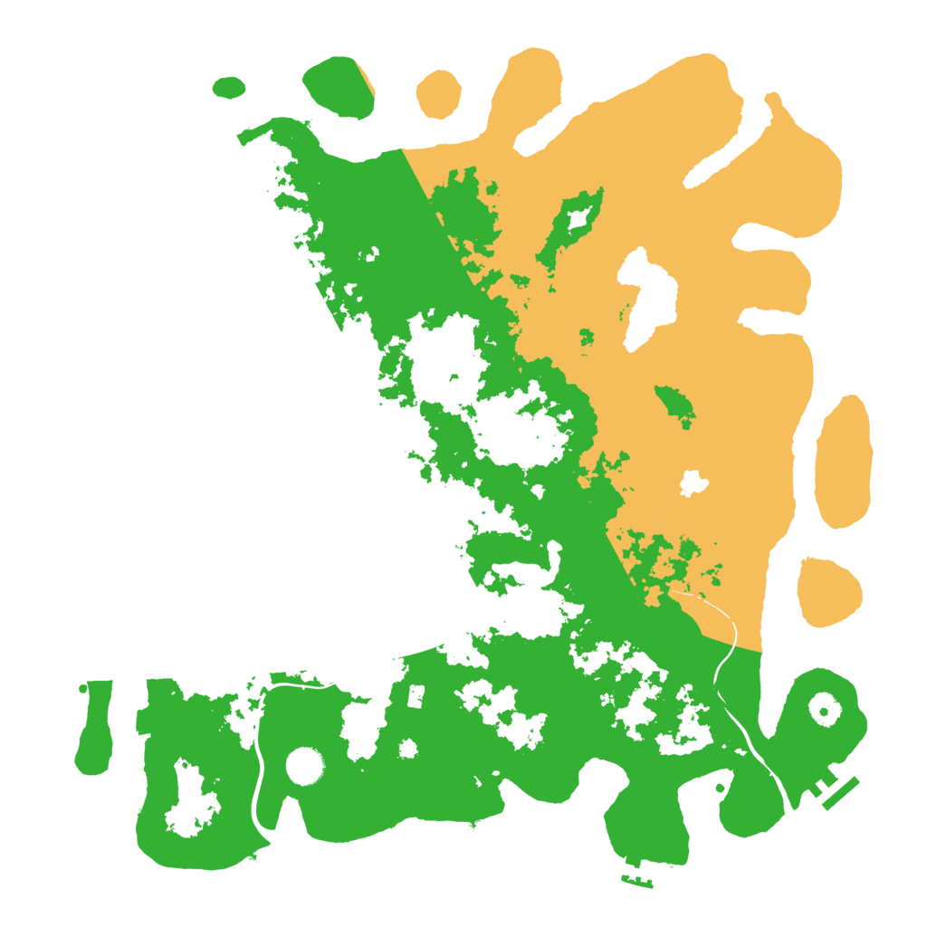 Biome Rust Map: Procedural Map, Size: 4300, Seed: 90058650