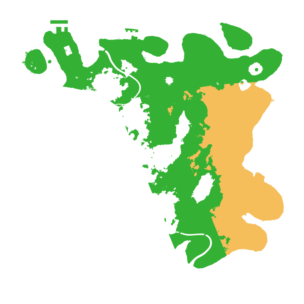 Biome Rust Map: Procedural Map, Size: 3500, Seed: 1031283330