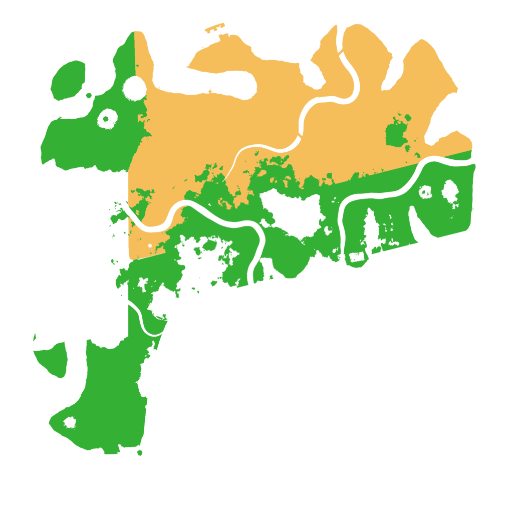 Biome Rust Map: Procedural Map, Size: 3850, Seed: 14711154