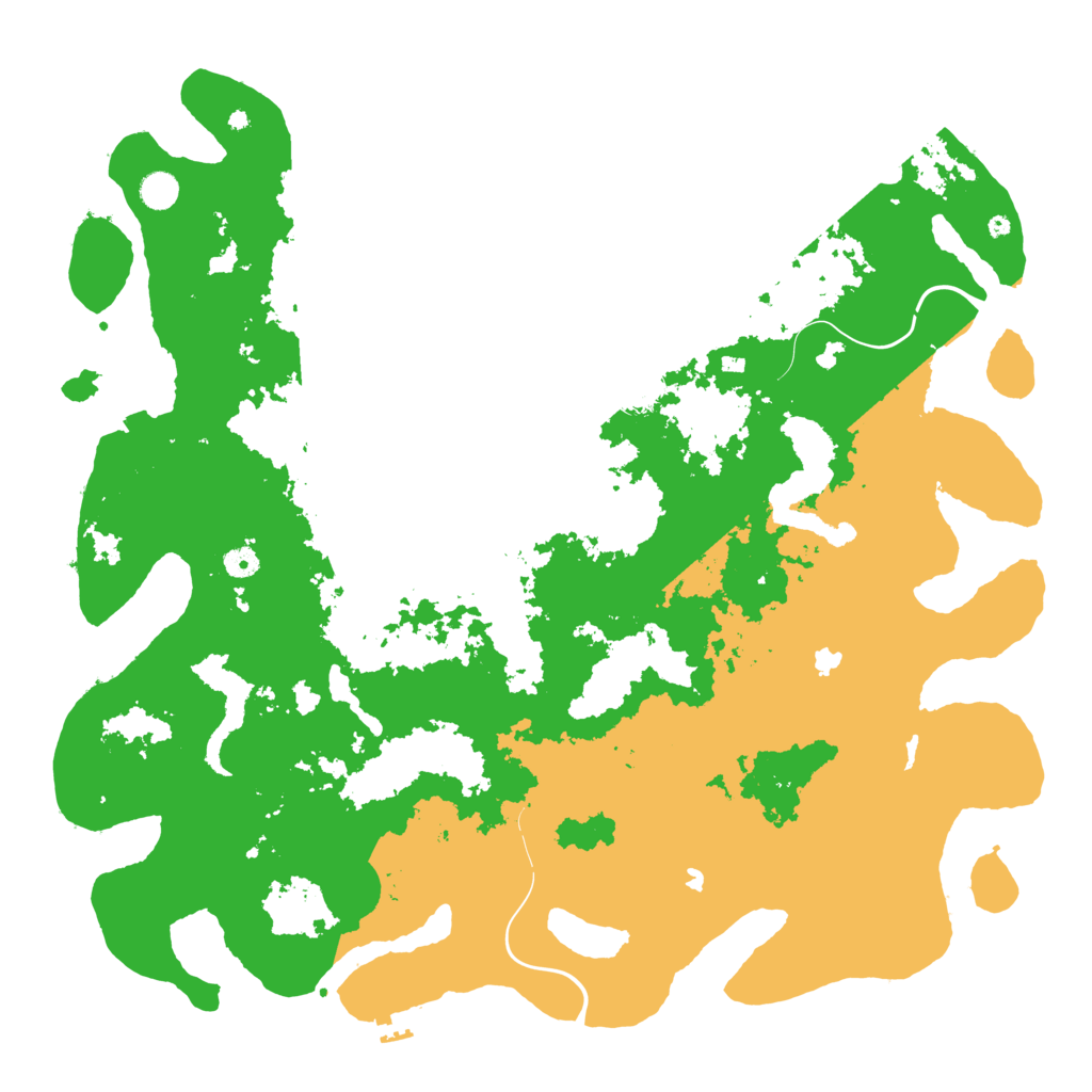 Biome Rust Map: Procedural Map, Size: 5000, Seed: 520230711