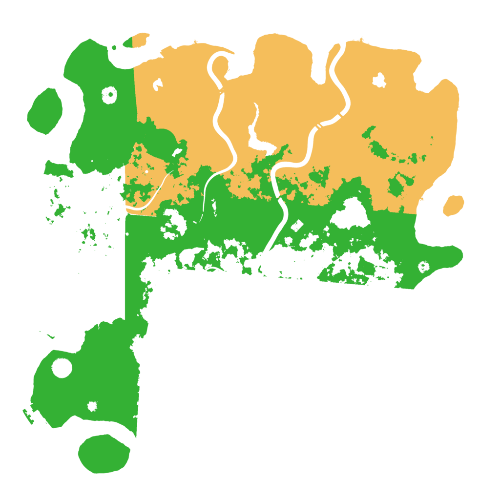 Biome Rust Map: Procedural Map, Size: 4500, Seed: 243984921