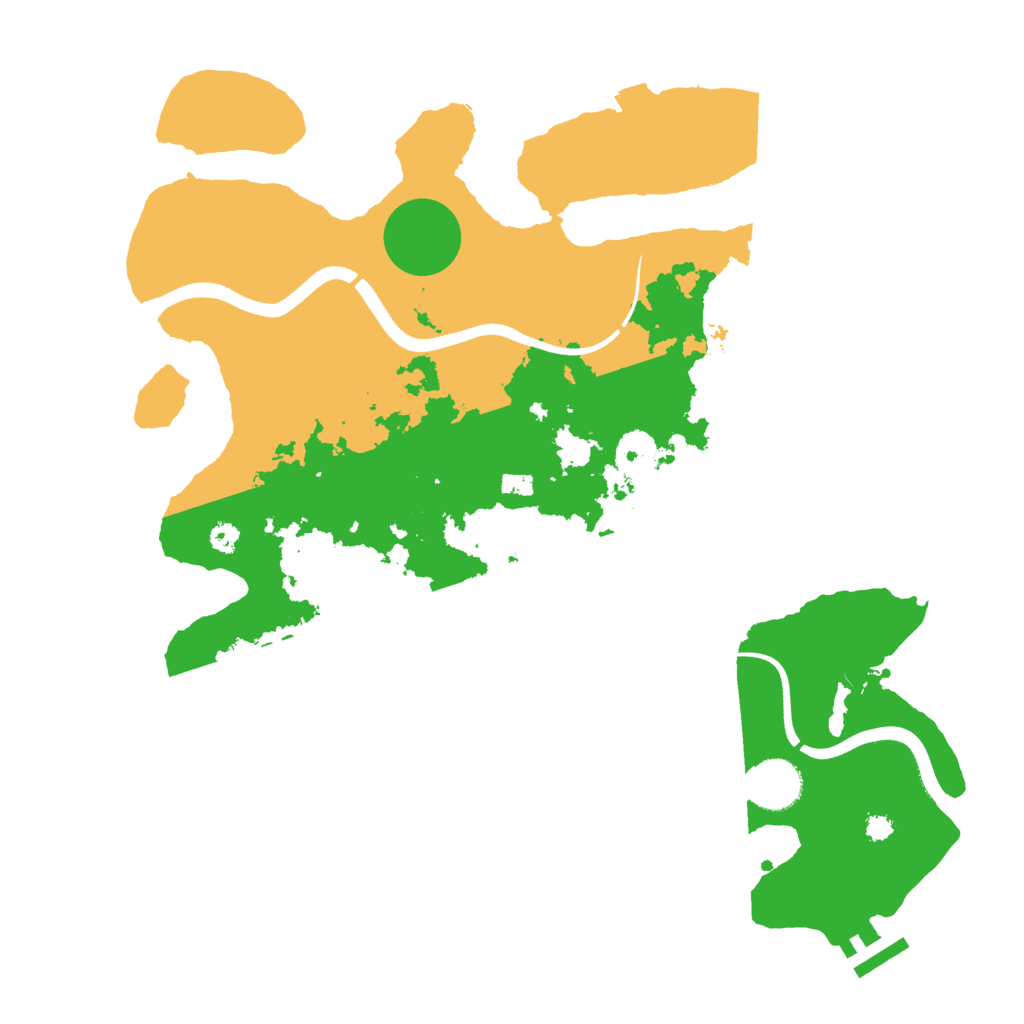 Biome Rust Map: Procedural Map, Size: 3500, Seed: 1641843209