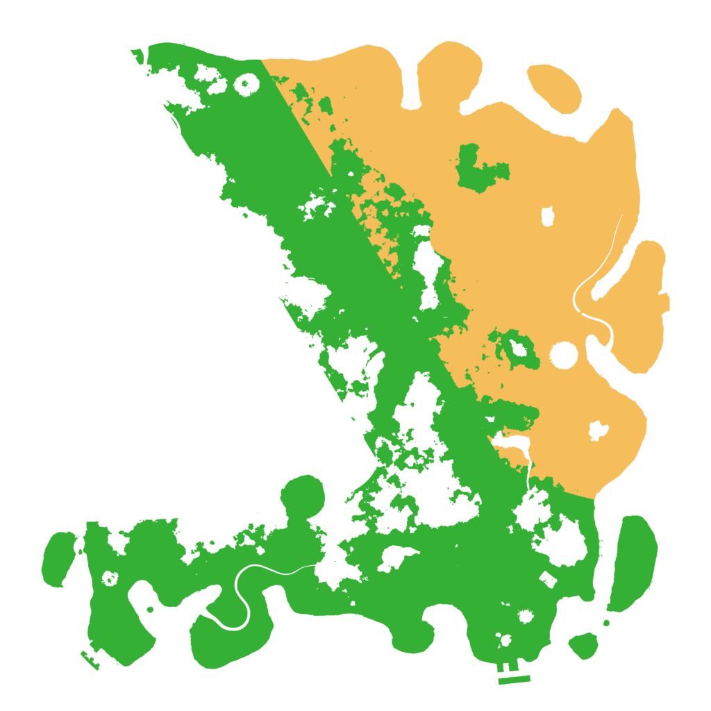Biome Rust Map: Procedural Map, Size: 4500, Seed: 48516