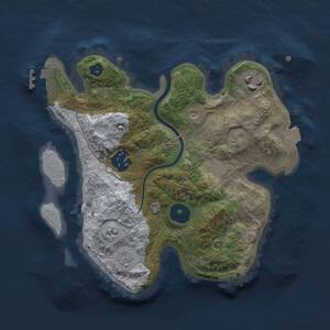 Thumbnail Rust Map: Procedural Map, Size: 2500, Seed: 5634, 6 Monuments