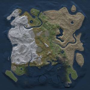 Thumbnail Rust Map: Procedural Map, Size: 4000, Seed: 1616751686, 15 Monuments
